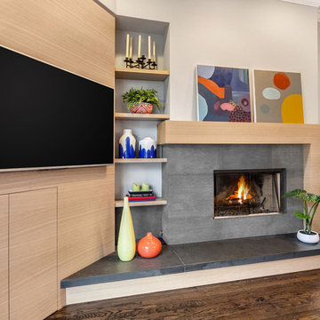 Contemporary Fireplace Design in Andersonville