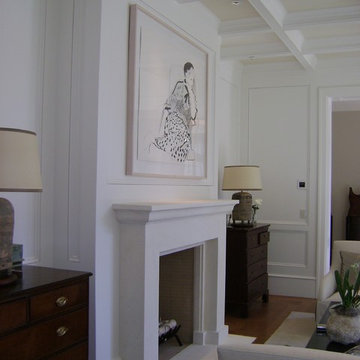 Contemporary Fireplace Mantel, Atherton