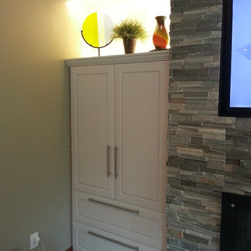 Contemporary Fireplace Wall