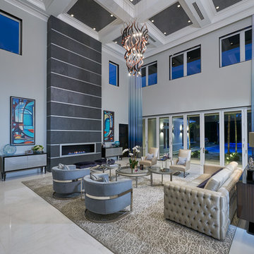 Contemporary Glitz in Gulf Stream, Florida