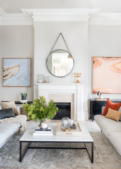 Transitional Living Room by Berkeley Interiors