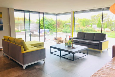 Design ideas for a contemporary living room in Buckinghamshire.