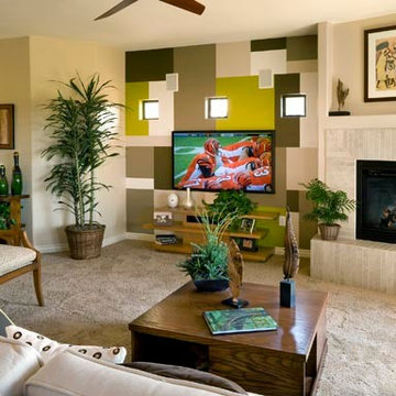 Contemporary Living Room - Bella Monte at Desert Ridge