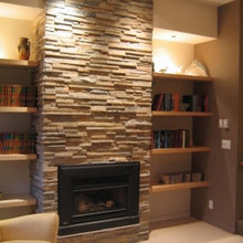 Fireplace shelves