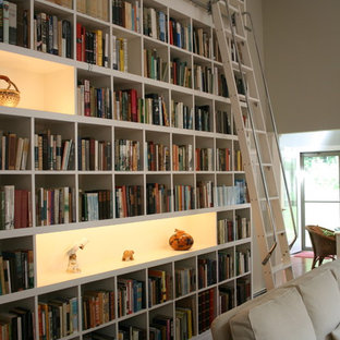 Idee per un soggiorno design con libreria