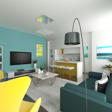 Contemporary living space