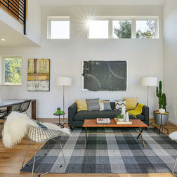 Contemporary Living Room by Visual Jill Inc.