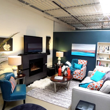 Contemporary Loft Living Room