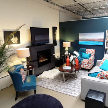 Contemporary Loft Living Room