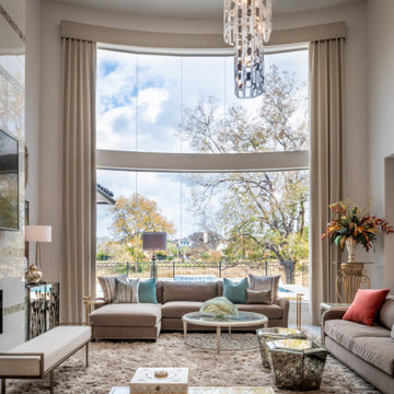 Contemporary Riverstone Home with Asian Influence