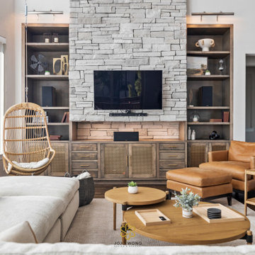 Contemporary Rustic Living Room Design & Build
