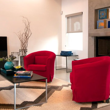 Contemporary Santa Fe Living Room design by Jennifer Ashton, Allied ASID