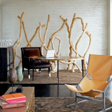 Contemporary Time Warner Apartment Living Room - Interior Design