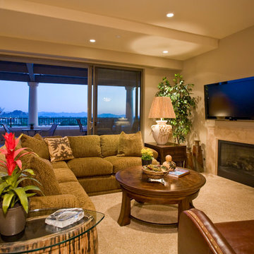 Contemporary Western Interiors Penthouse Condominium Scottsdale Waterfront