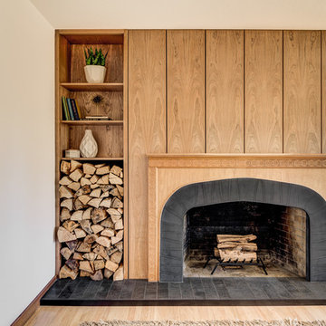 Contemporary with Warm Wood Accents
