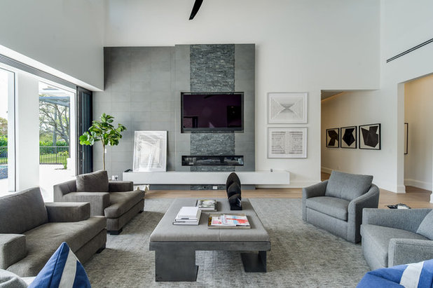 Contemporary Living Room by ARCS Construction