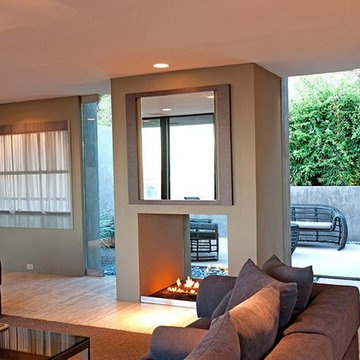 Cordell Drive Hollywood Hills modern home living room