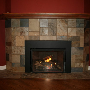 Corner Fireplace Finished