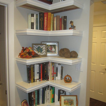 Corner Shelves - A creative way to maximize space!