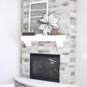 Corner Stone Fireplace
