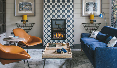 Fresh Ideas for Tiling Your Fireplace