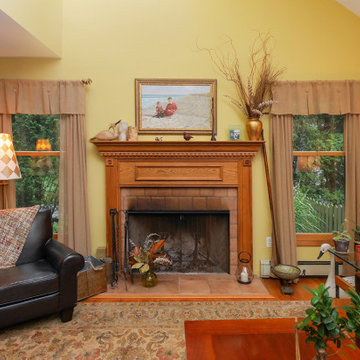 Cottage Style Wood Windows in Warm Living Room - Renewal by Andersen NJ
