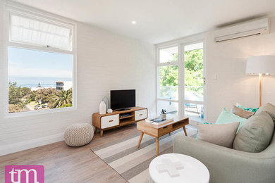 Small coastal living room in Perth.