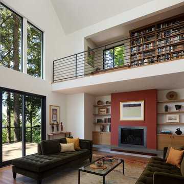 Council Crest Portland Remodel: Living Room