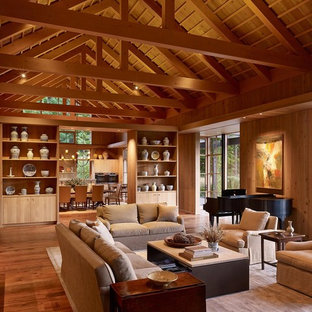 Living room - cottage living room idea in Portland