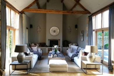 Country living room in West Midlands.