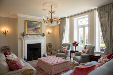 This is an example of a classic living room in Cheshire.