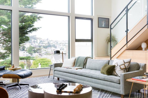 Contemporary Living Room by Regan Baker Design Inc.
