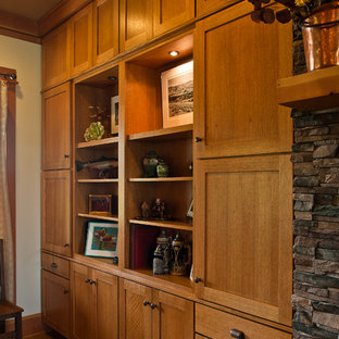 Craftsman Built-in Bookcase and Entertainment Center