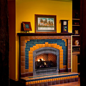 Craftsman Fireplace - Custom Arch