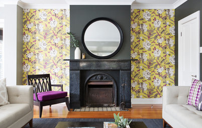 6 Ways to Highlight Your Fireplace With Wallpaper
