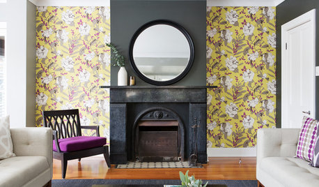 6 Ways to Highlight Your Fireplace With Wallpaper
