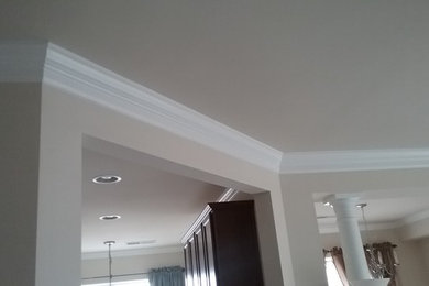 Crown mold installation and painting