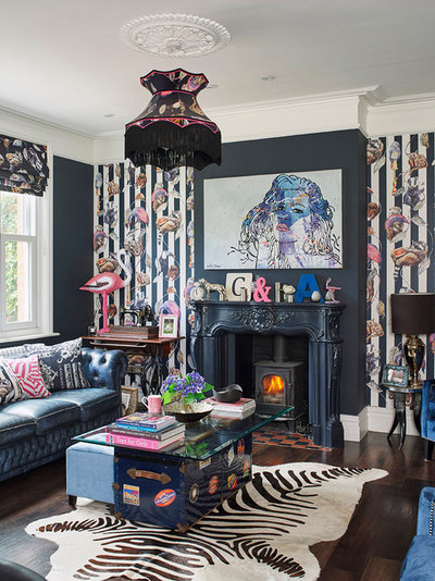 Eclectic Living Room by Noushka Design Ltd