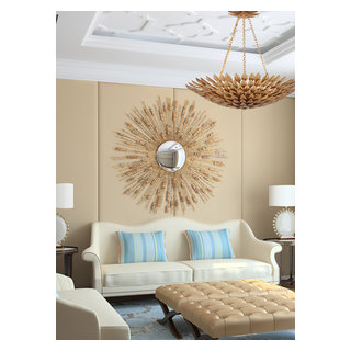 Crystorama Broche 8 Light Chandelier Living Room New York by