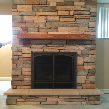 Cultured Stone Fireplace Surround