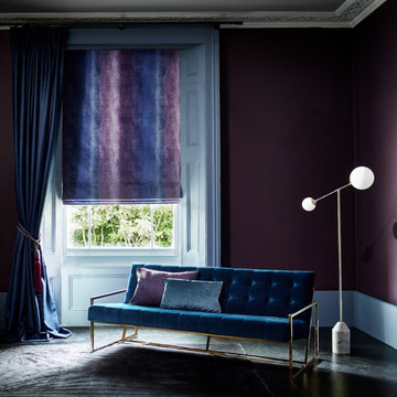Curtains and Roman blinds- Abyuss Aura Roman Blinds & Titan Nightgaze curtains