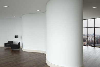 Curved Wall in Loft Apartment