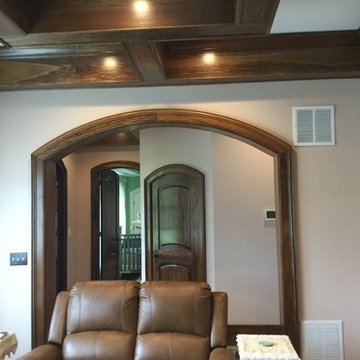Custom Arch 2-panel Wood Doors