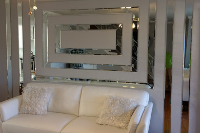 Custom Bevel Edge Mirrored Wall