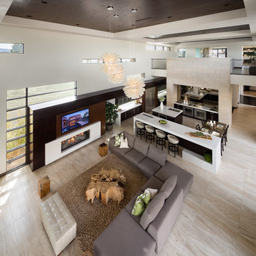 Custom Design - Great Room - New American Home 2013