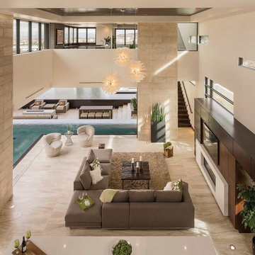 Custom Design - Great Room - New American Home 2013