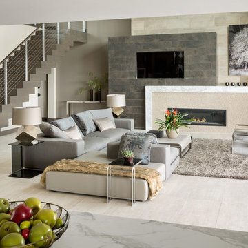 Custom Design - Great Room - New American Home 2015