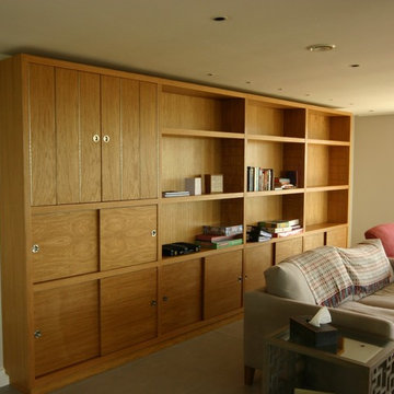 Custom Designed Cupboard & Fitted bookshelves, Living Room