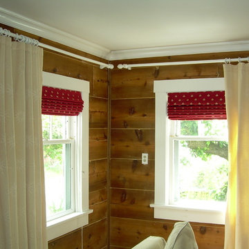 Custom Draperies and Roman Shades for Cottage