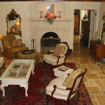 Custom Home Remodel-French Country Living Room